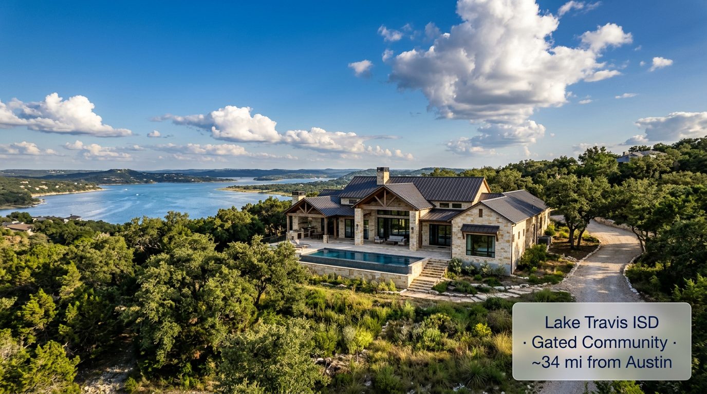 Spicewood TX Hill Country Homes, Lake Travis ISD Gated Community