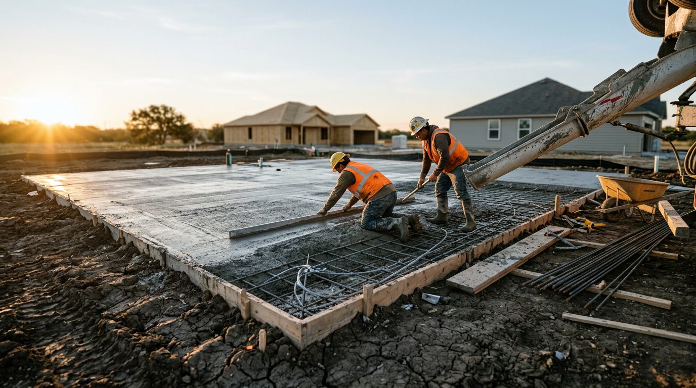 How Long Does It Take to Build a House in Austin: Foundation Pour