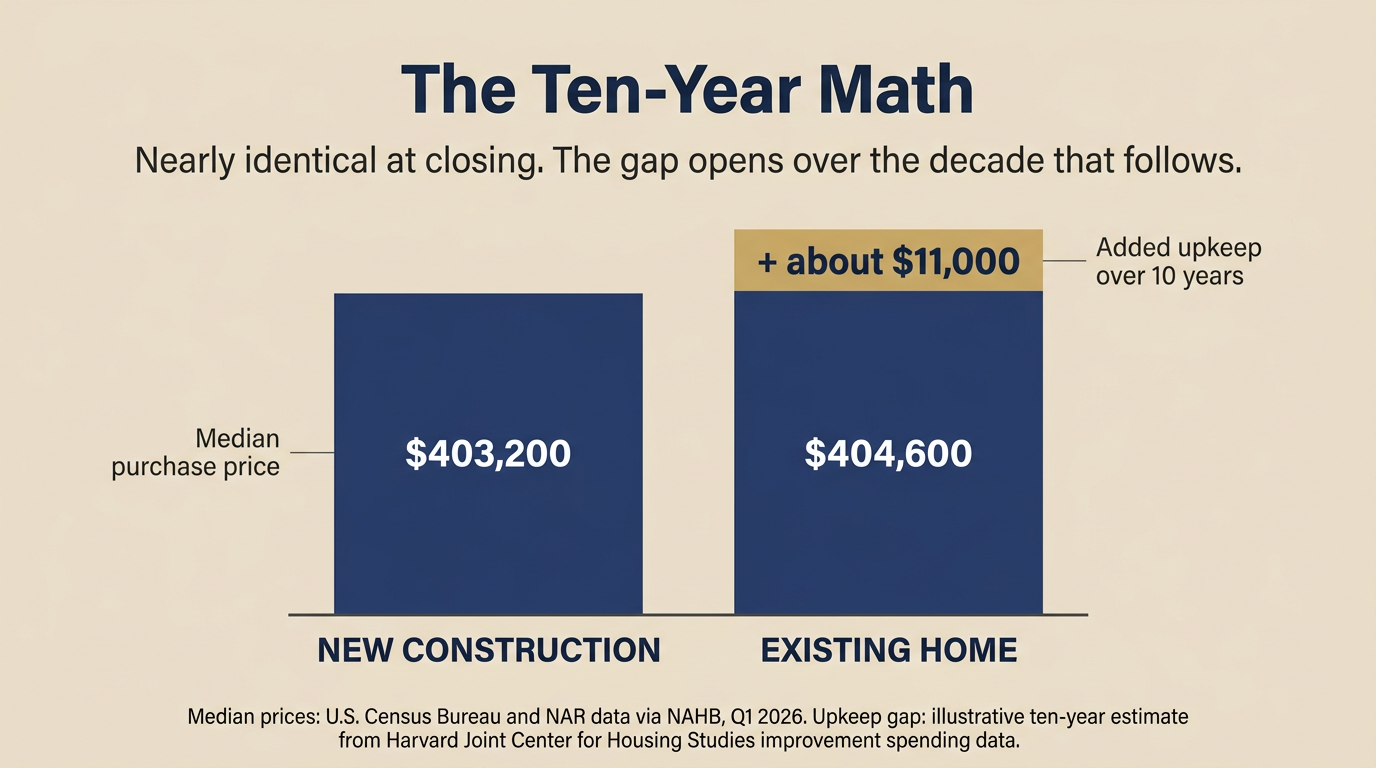 The Ten-Year Math: New Construction vs Existing Homes in Austin