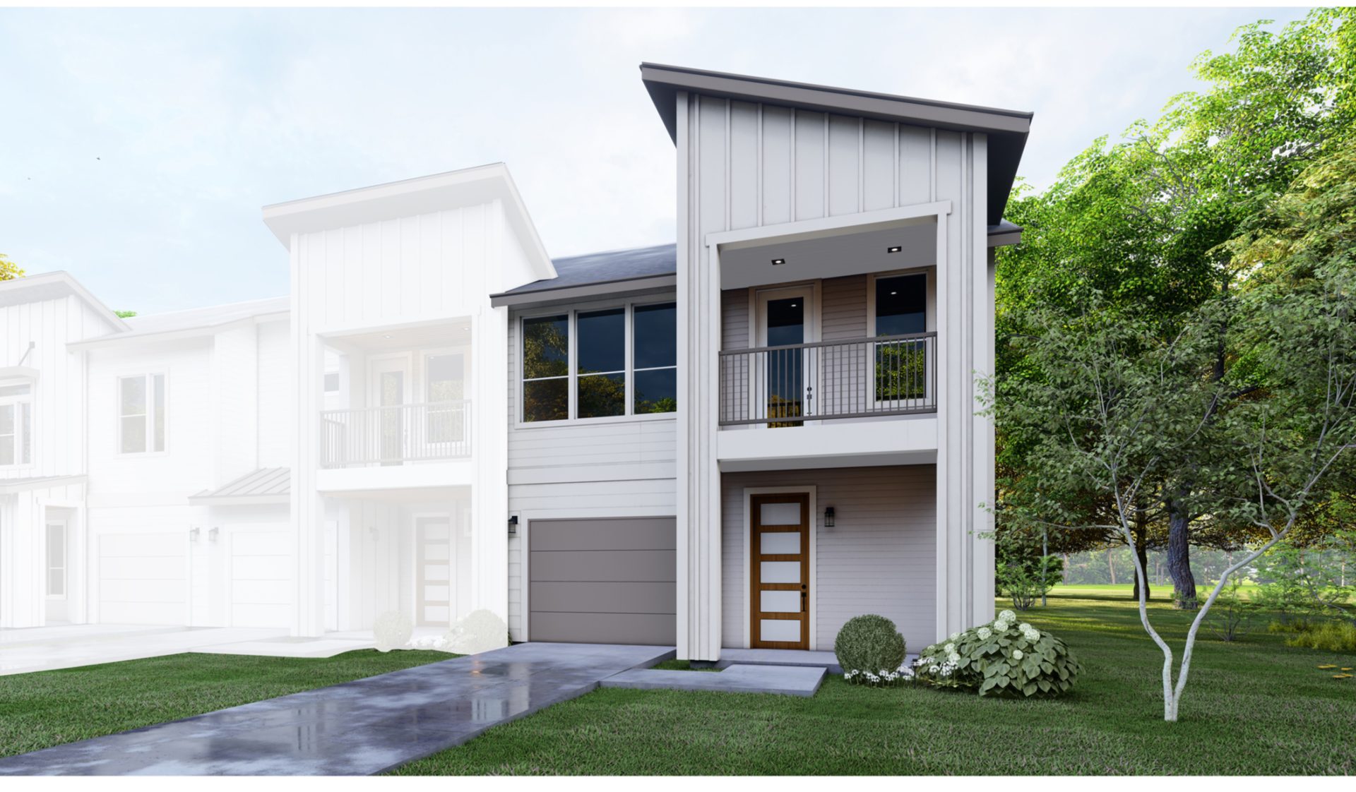 Cordoba townhome rendering, Cielo Villas Pflugerville