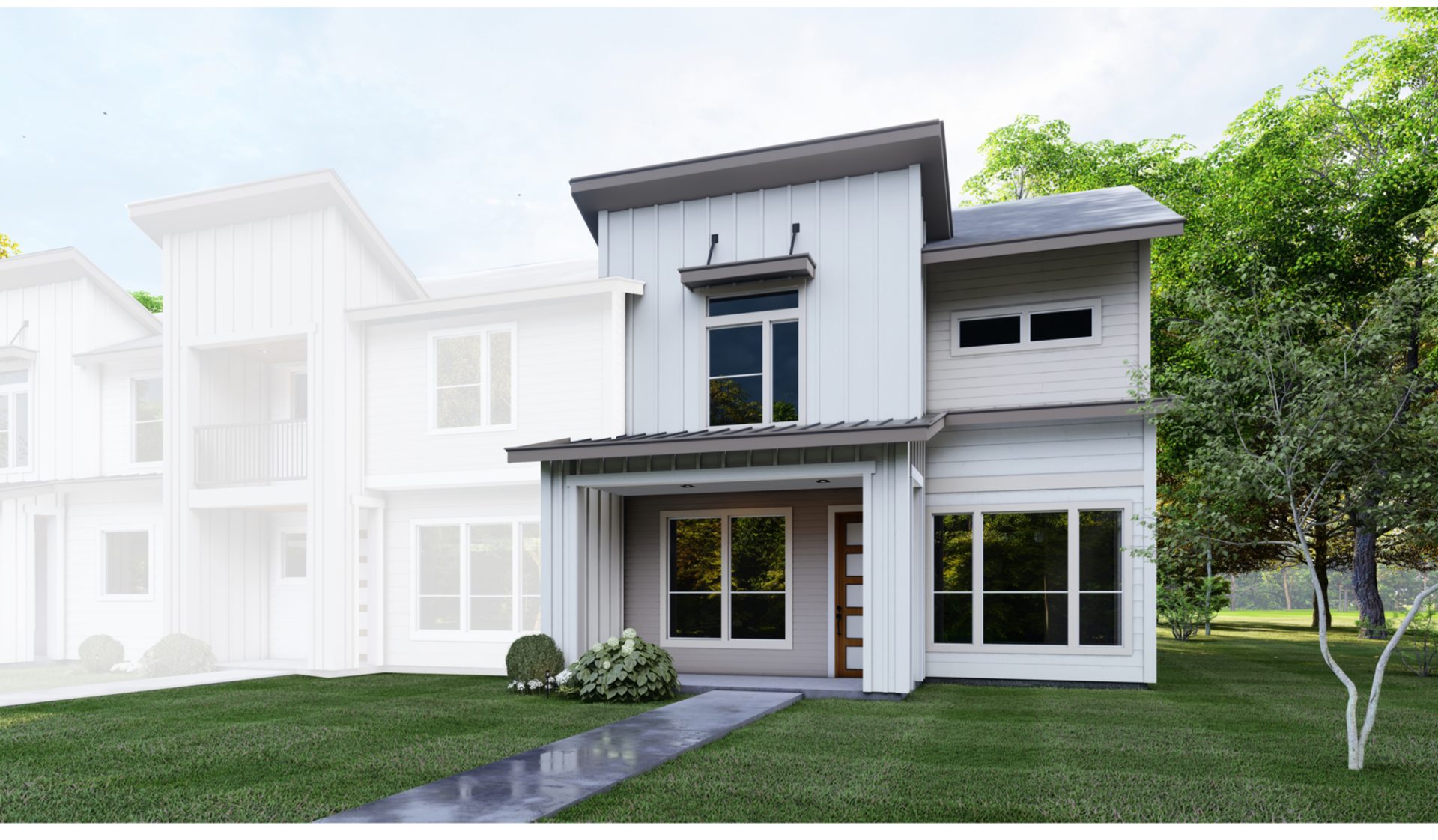 Granada townhome rendering, Cielo Villas Pflugerville