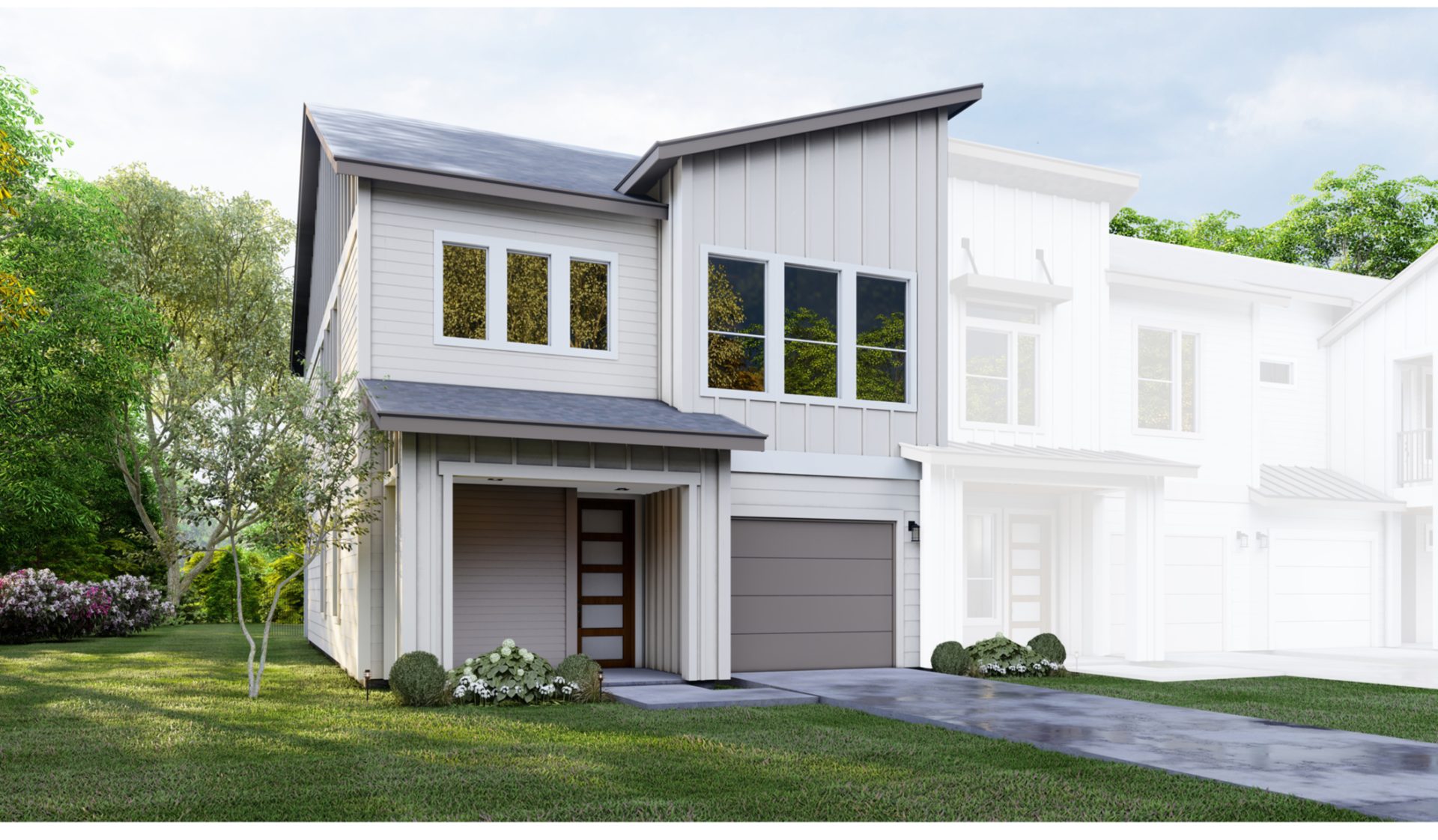 Madrid townhome rendering, Cielo Villas Pflugerville