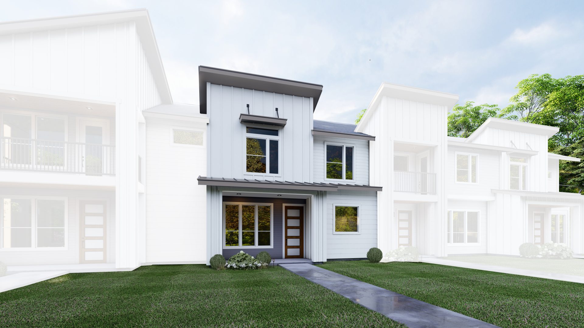Santiago townhome rendering, Cielo Villas Pflugerville
