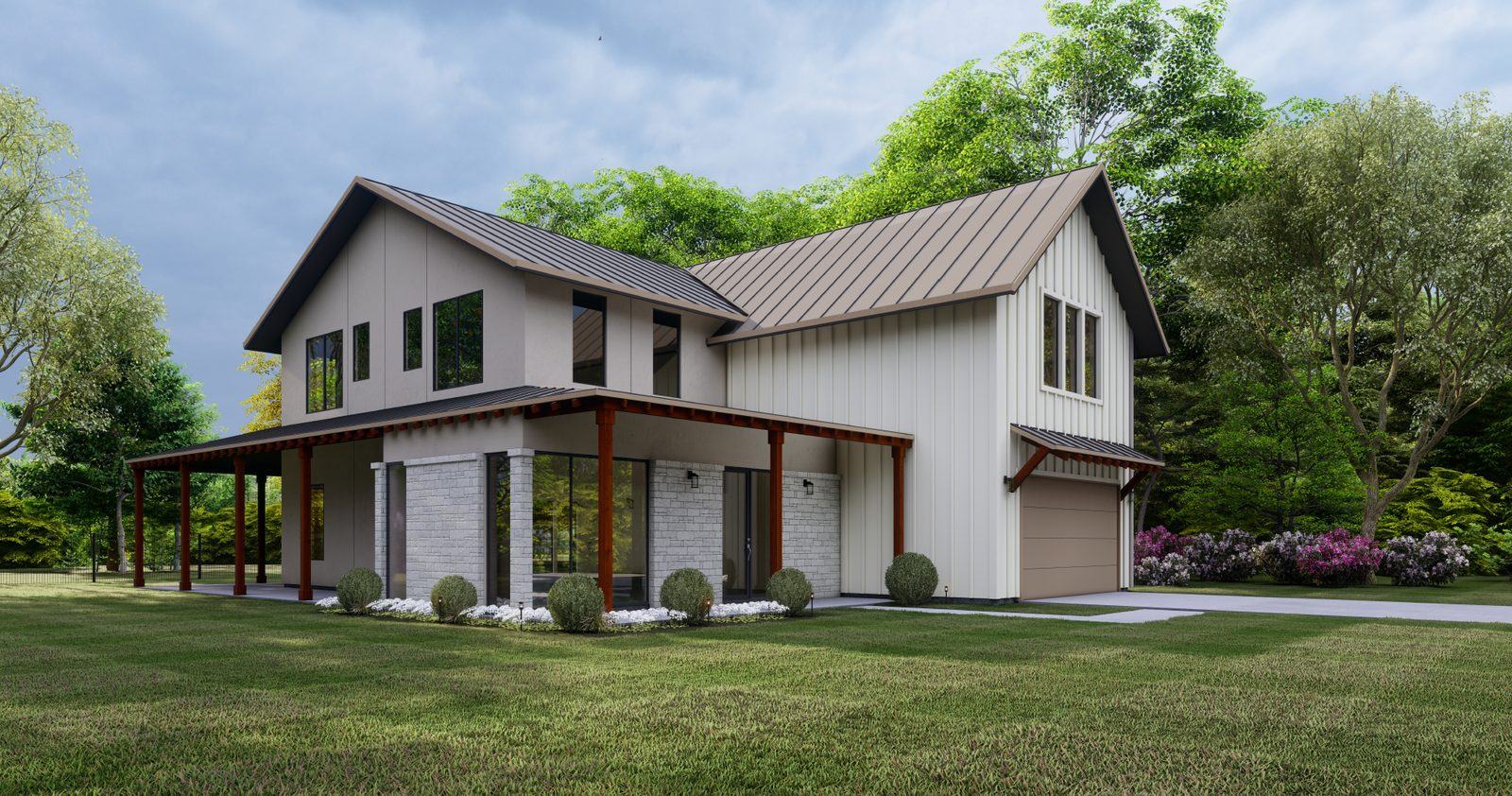 Crockett floor plan home at Brahmans Draw, Spicewood TX
