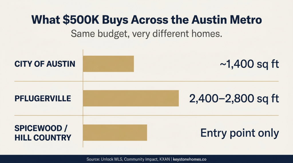 What 500k buys across the Austin metro