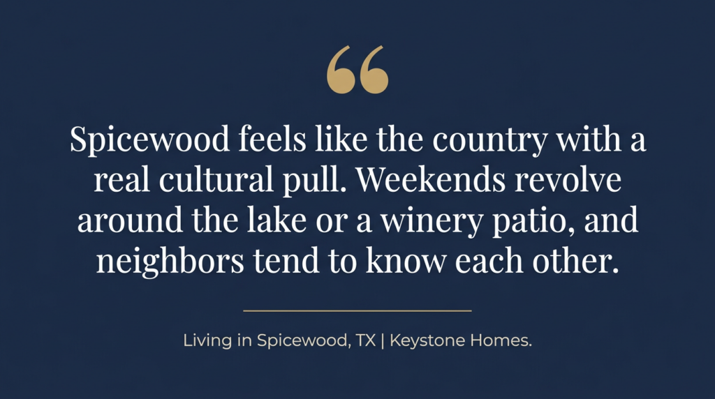 Living in spicewood 