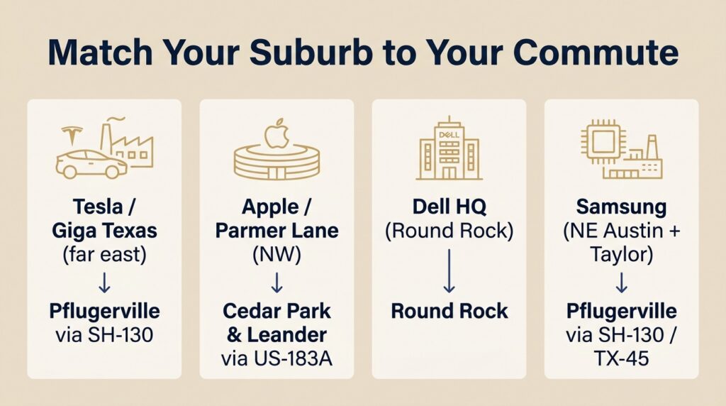Match your suburb to your commute